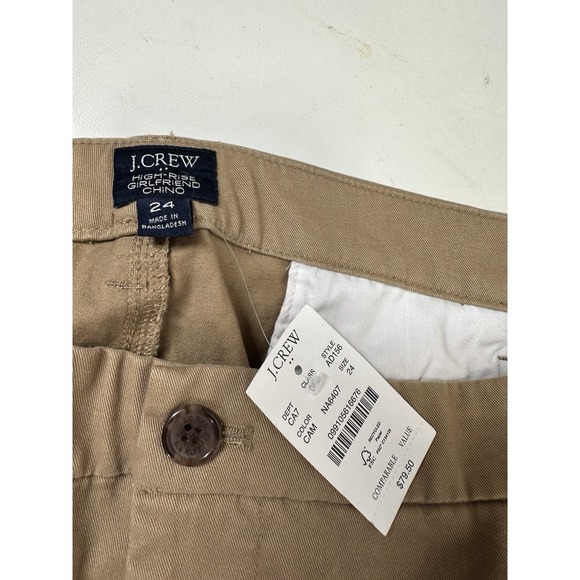 J. Crew High-rise girlfriend chino pants Women's Size 24 Plus - Picture 3 of 5